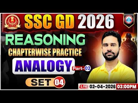 Reasoning: Analogy | SSC GD Reasoning Class 2026 | SSC GD Reasoning Practice Set 04 By Rahul Sir