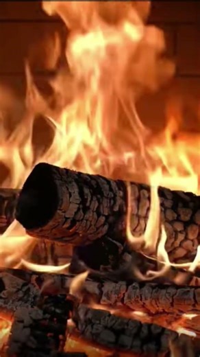 🔥 Fireplace Evenings of Calm: Burning Logs, ,Crackling Sounds For Relaxation