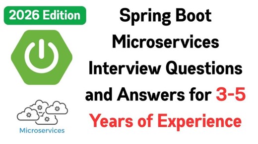 Spring Boot Microservices Interview Questions for 3 to 5 Years of Experience | Ramesh Fadatare
