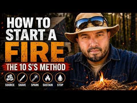 Survival Fire Starting for Beginners | Kevin Estela’s 10 S’s