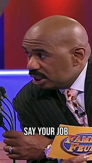 Steve Harvey eats his words and walks off Family Feud