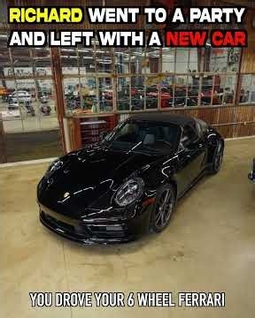 Richard Went To A Party And Left WIth A NEW CAR #gasmonkeygarage #richardrawlings #cartok #porsche