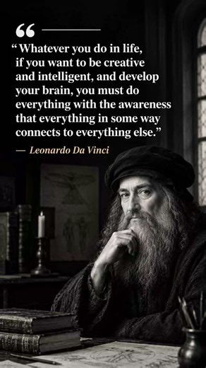Leonardo da Vinci’s Wisdom: Everything Is Connected 🧠#shorts #shortsfeed #philosophy
