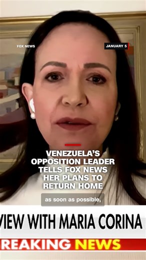 In an interview with Fox News on Monday, Venezuelan opposition leader María Corina Machado said she hasn't spoken to Trump since October, and plans to return to Venezuela "as soon as possible." | CNN International