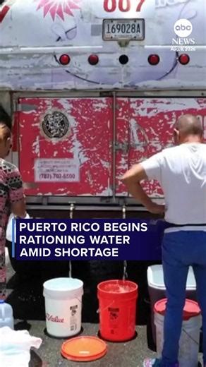 Amid Puerto Rico's drought crisis, the U.S. territory has implemented water rationing measures. ABC News' Ashan Singh has the latest.