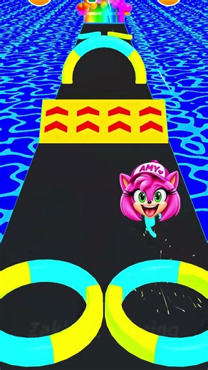 🩷 AMY ROSE vs KNUCKLES ❤️ Best Race let's enjoy #9 #sonic #knuckles #amyrose #tails #shorts #gaming