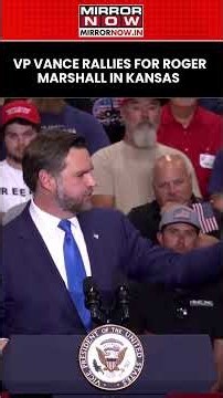 VP JD Vance Rallies For Roger Marshall In Kansas Senate Governor Race Enters Final Stretch #shorts