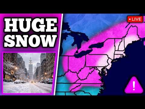🔴 BREAKING MAJOR WINTER STORM COVERAGE - Insane Blizzard Conditions - With LIVE Storm Chasers...