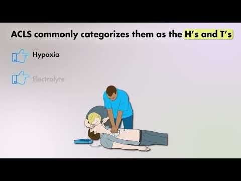 ACLS Step-by-Step 🏥 How to Recognize Reversible Cardiac Arrest Causes 💯 #acls #aclscertification