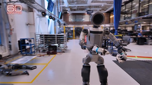 “This robot is capable of superhuman motion, and so it's going to be able to exceed what we can do,” says Robert Playter, CEO of Boston Dynamics. https://cbsn.ws/4aKzpSO | 60 Minutes