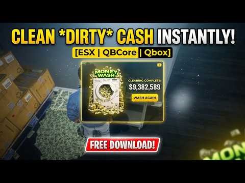 BMTB MoneyWash Script | ESX, QBCore & Qbox | FREE DOWNLOAD