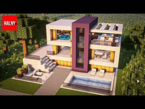 How to make modern house in minecraft