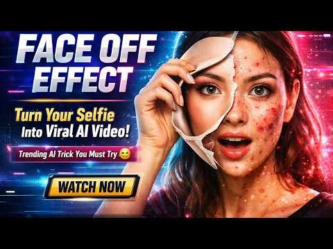 Viral Face Off Effect AI Video Tutorial (Turn Your Selfie into a Trend in Minutes!)