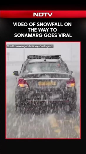 Jammu Kashmir | Video Of Snowfall On The Way To Sonamarg Goes Viral