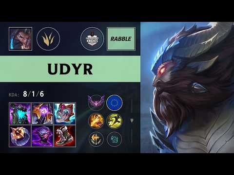 (KHK Rabble) Udyr Jungle vs Rek'Sai - EUW Master Patch 26.13