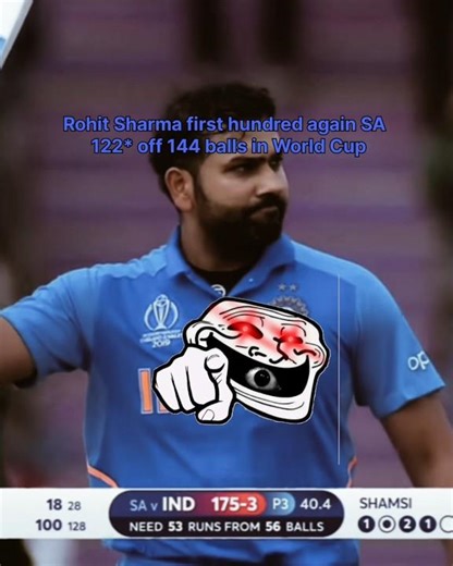 Rohit Sharma 122* Highlights | IND vs SA | CWC 19 🔥#hitman #cricket