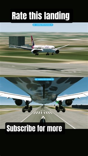 Boeing 787 Smooth Landing #landing #boeing787