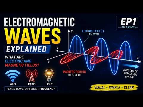 Electromagnetic Waves Explained | EM Basics EP1 (What are Electric and Magnetic Fields?)