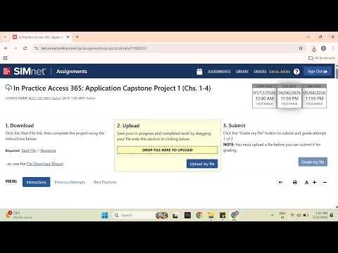In Practice Access 365: Application Capstone Project 1 (Chs. 1-4)