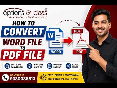 How to Convert Word File to PDF | आसान तरीका | Word to PDF Step-by-Step Guide