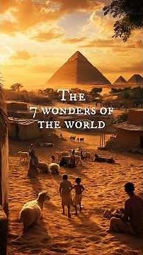 🏛️🌍 The 7 Ancient Wonders of the World Explained in Seconds! #Shorts #facts
