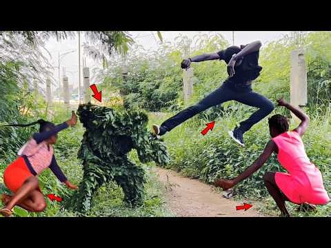 They got Scared and Reacted like this! Trashman Prank! Scaring People!