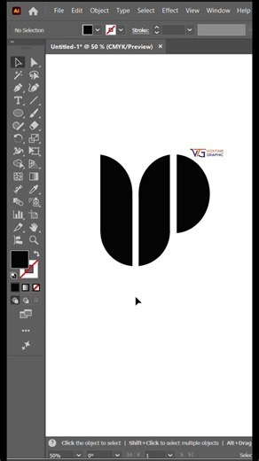 Adobe illustrator 2026: Master Modern Logo Design with Shape Builder Tool Fast! 🔥 #vicktimegraphic