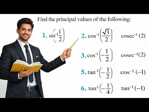 Class 12 Maths Chapter 2 Exercise 2.1 Q1–Q6 | Inverse Trigonometric Functions Full Explanation