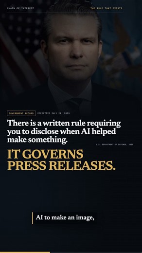The Pentagon has an AI disclosure rule. It covers press releases.