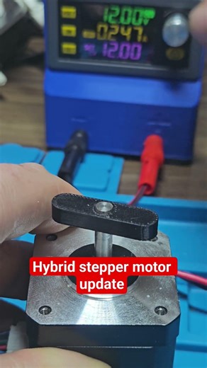 DIY hybrid stepper motor update #diy #steppermotor #electronics #homemade #project #cnc #interesting