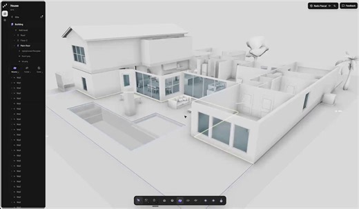 Someone just open-sourced a full 3D building editor that runs in your browser. No downloads. No licenses. No $5,000/year Autodesk subscription.It's called Pascal. And it might be the most important open-source project in architecture right now.https://t.co/PpVZ38bkRIHere's what it actually does. You design buildings in 3D — walls, floors, ceilings, roofs, doors, windows, zones — with a real geometry engine that handles mitering, CSG boolean operations for cutouts, and multi-level building manage