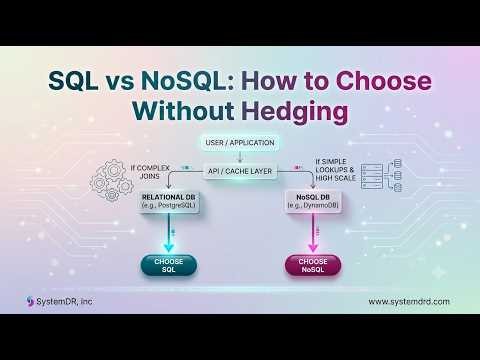 SQL vs NoSQL: The Decision Framework That Doesn't Hedge #systemdesign #sql #nosql #roadmap