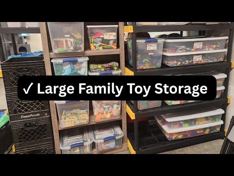 How I Organize & Store Extra Toys for 5 Kids