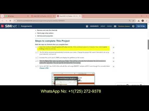 Excel 2021 In Practice - Ch 1 Advanced Project 1-7 | Excel 2021 In Practice Ch1 Advanced Project 1-7