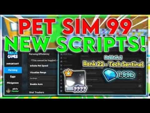 (PASTBIN)✨Pet Simulator 99 Script | HugeHunter | Grow An Egg | Mobile & Pc