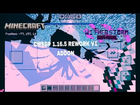 Cwsmbp 1.16.5 rework v1 addon minecraft mcpe1.21|crackers wither storm mod