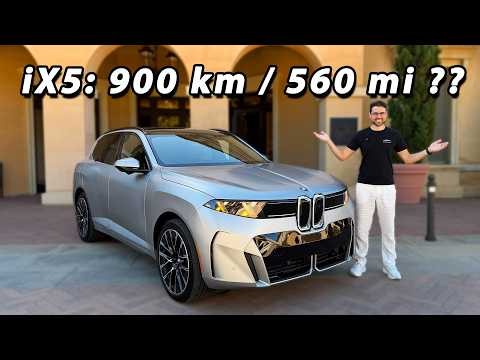 2027 BMW X5 driving REVIEW with crazy range + charging for the iX5! (petrol X5 40 vs iX5 comparison)