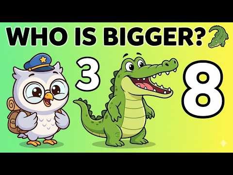 Greater Than, Less Than & Equal To | Comparing Numbers for Kids | Fun Math with Orbit the Owl