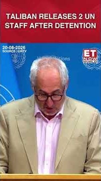 Taliban Releases 2 UN Staff Members After More Than a Week in Detention #shorts #taliban