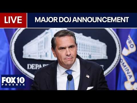 🔴LIVE: Attorney General & FBI Director announce major law enforcement action | FOX 10 Phoenix
