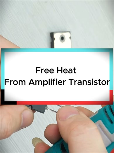 Free Heat From Amplifier Transistor. #diyeletronics