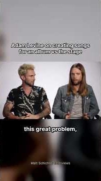 Adam Levine on creating songs for an album vs the stage #shorts