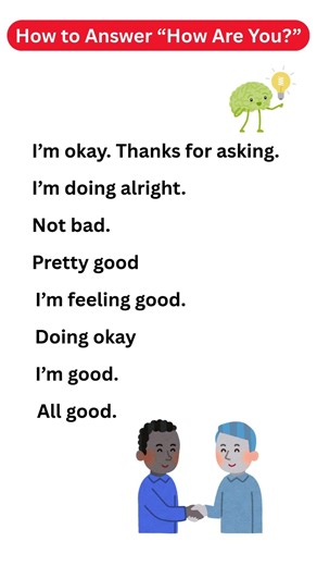 How to Answer “How Are You” #english #englishforbeginners #shorts