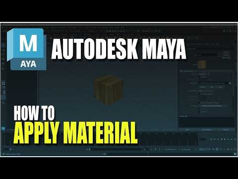 Autodesk Maya How To Apply Material