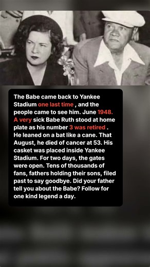 The Babe Was Gone. Thousands Lined Up.
