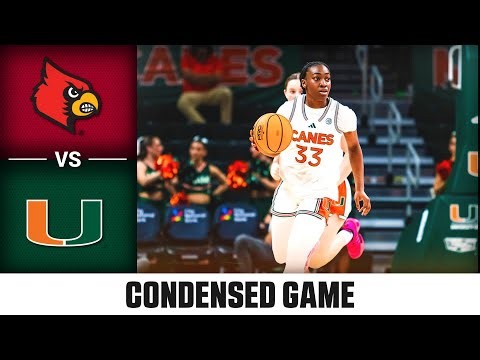 Louisville vs. Miami Condensed Game | 2025-26 ACC Women's Basketball
