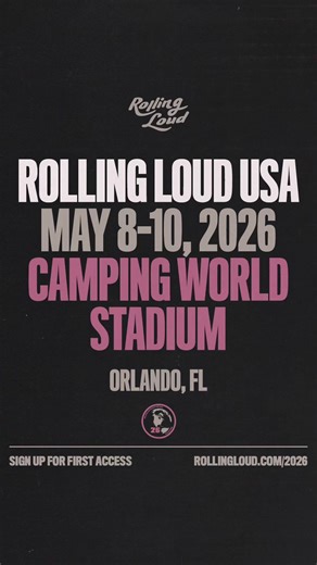THIS IS WHERE YOU NEED TO BE 🔥 THE ONLY ROLLING LOUD IN THE STATES THE BIGGEST HIP-HOP FESTIVAL OF THE YEAR GOING CRAZY ALL WEEK WITH PRE-ROLL PARTIES, POP-UPS, AND A LOT MORE TO BE ANNOUNCED! PRESALE STARTS THIS FRIDAY @ 10AM ET 👉 RollingLoud.com/2026