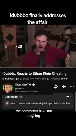 #drama #h3podcast #affair #news | idubbbz ethan klein