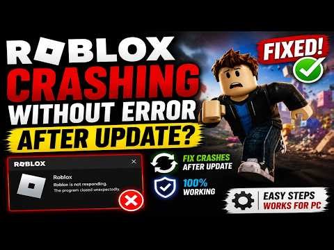 Fix Roblox Crashing Without Error After Update | Fix Roblox Client Crashes/Closes After Update