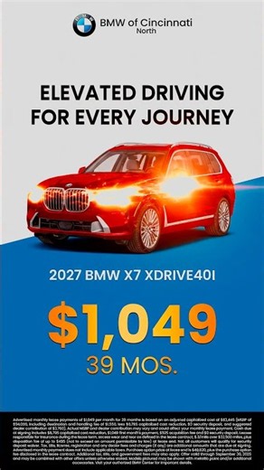 2027 BMW X7 xDrive40i Deals | BMW of Cincinnati North